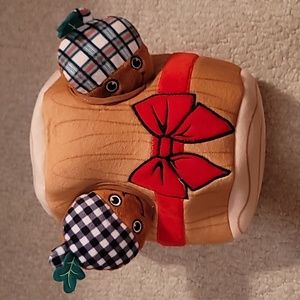 Tree Stump with Acorns burrow dog toy